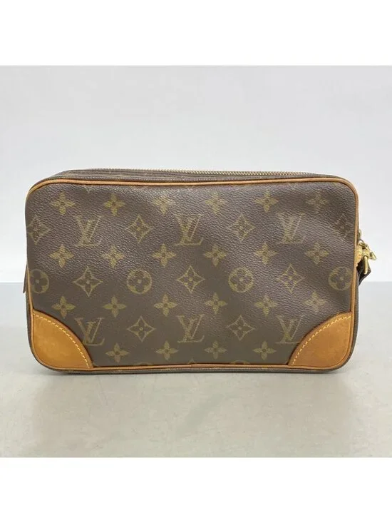 Louis Vuitton Clutch Monogram Marly Dragonne GM Brown - Picture 10 of 10